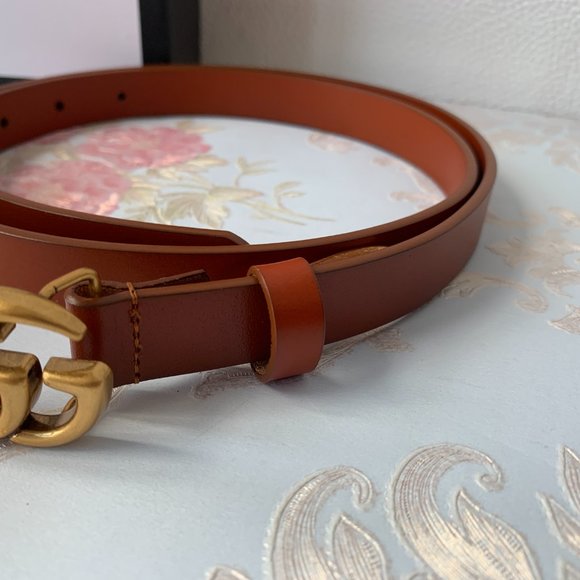 A Double G buckle belt made in our unfinished fade main image 4